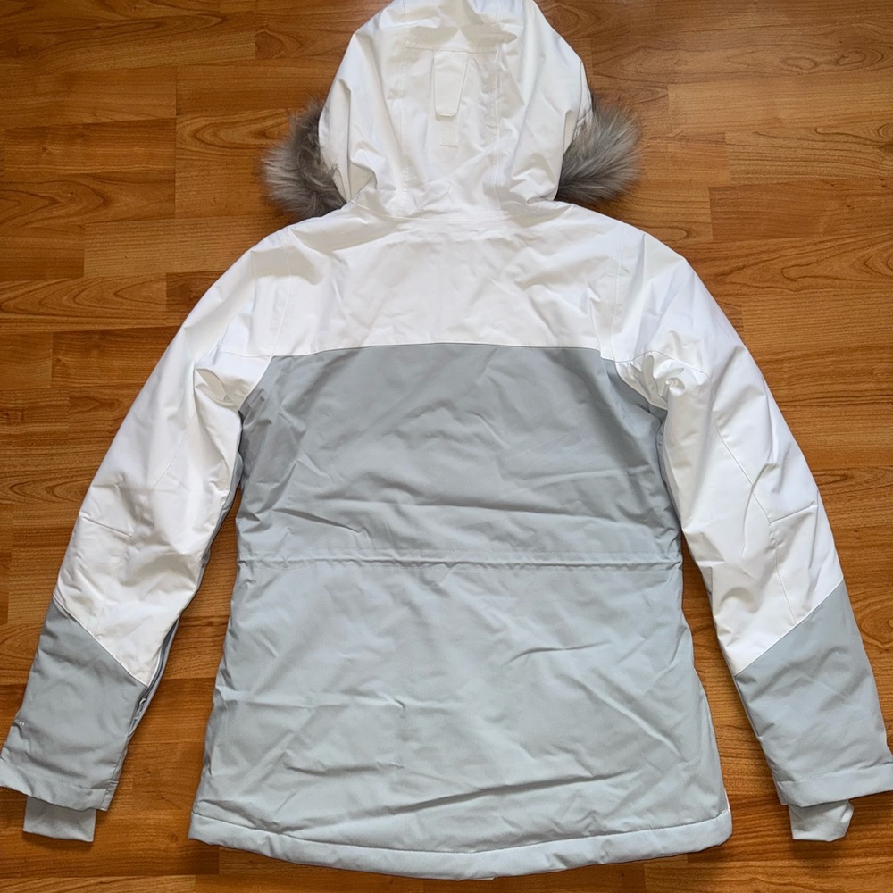 Columbia Ava Alpine II Insulated Waterproof Women Sz M Ski Jacket White Grey New - Picture 5 of 15